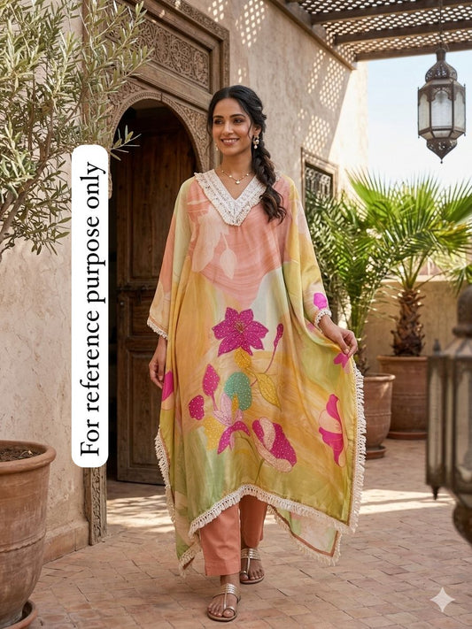 Glass organza unstitched ladies suit Rc18623