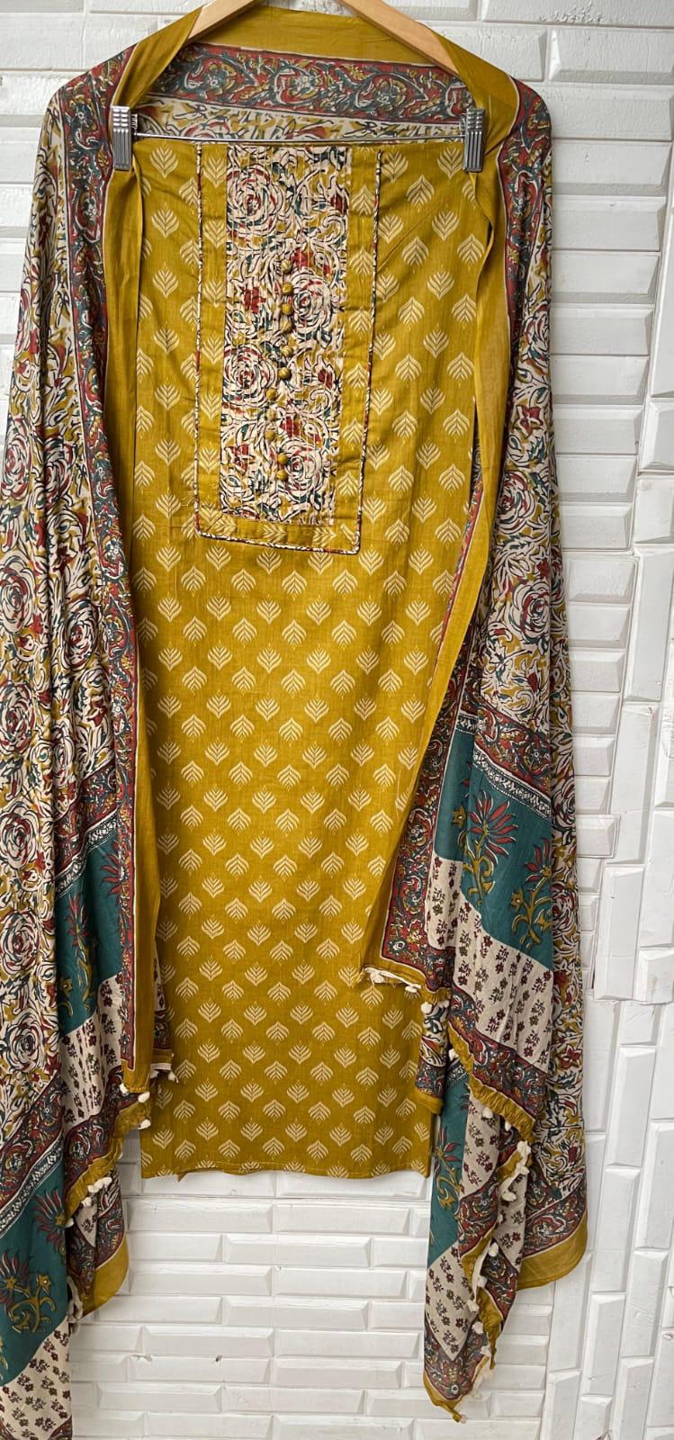 Cotton Unstitched Ladies Suit Rc17394(a)