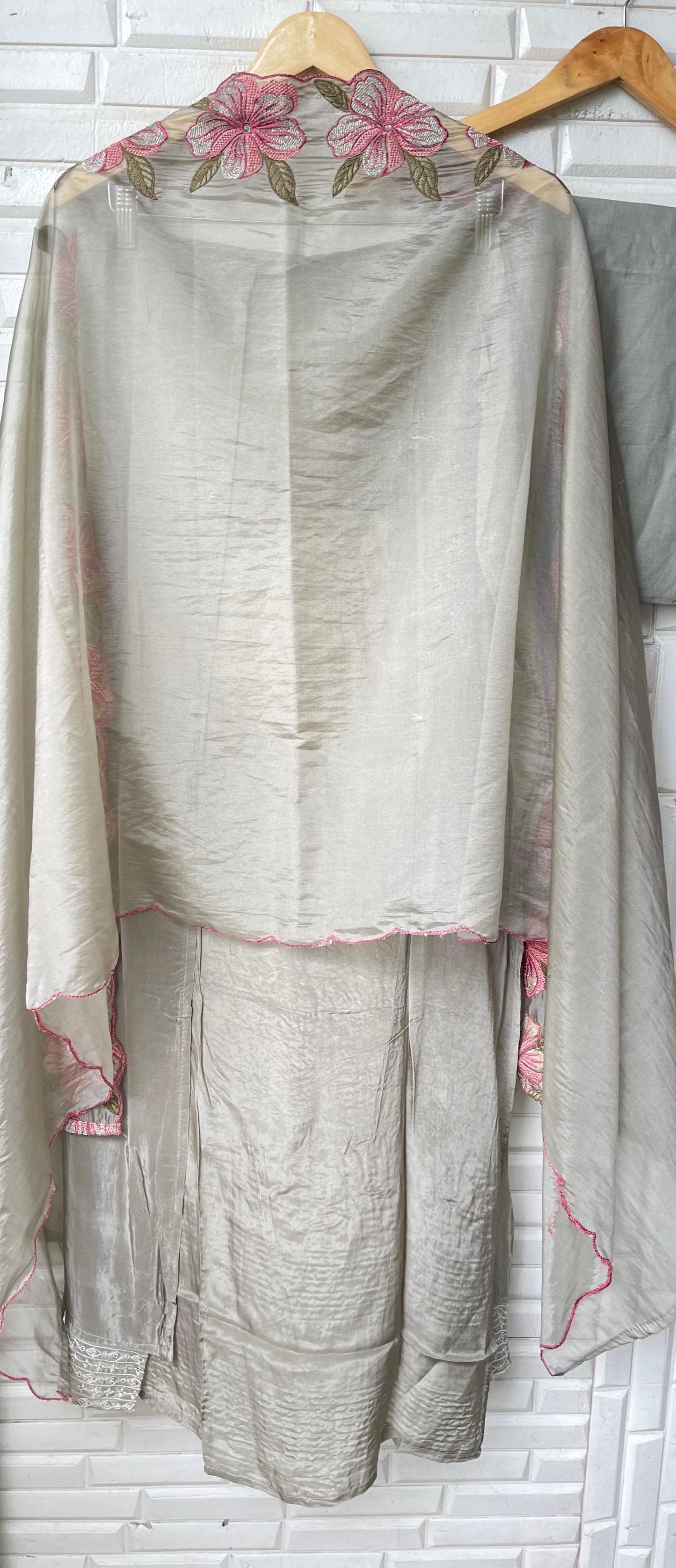 Glass organza unstitched ladies suit Rc17491 (b)