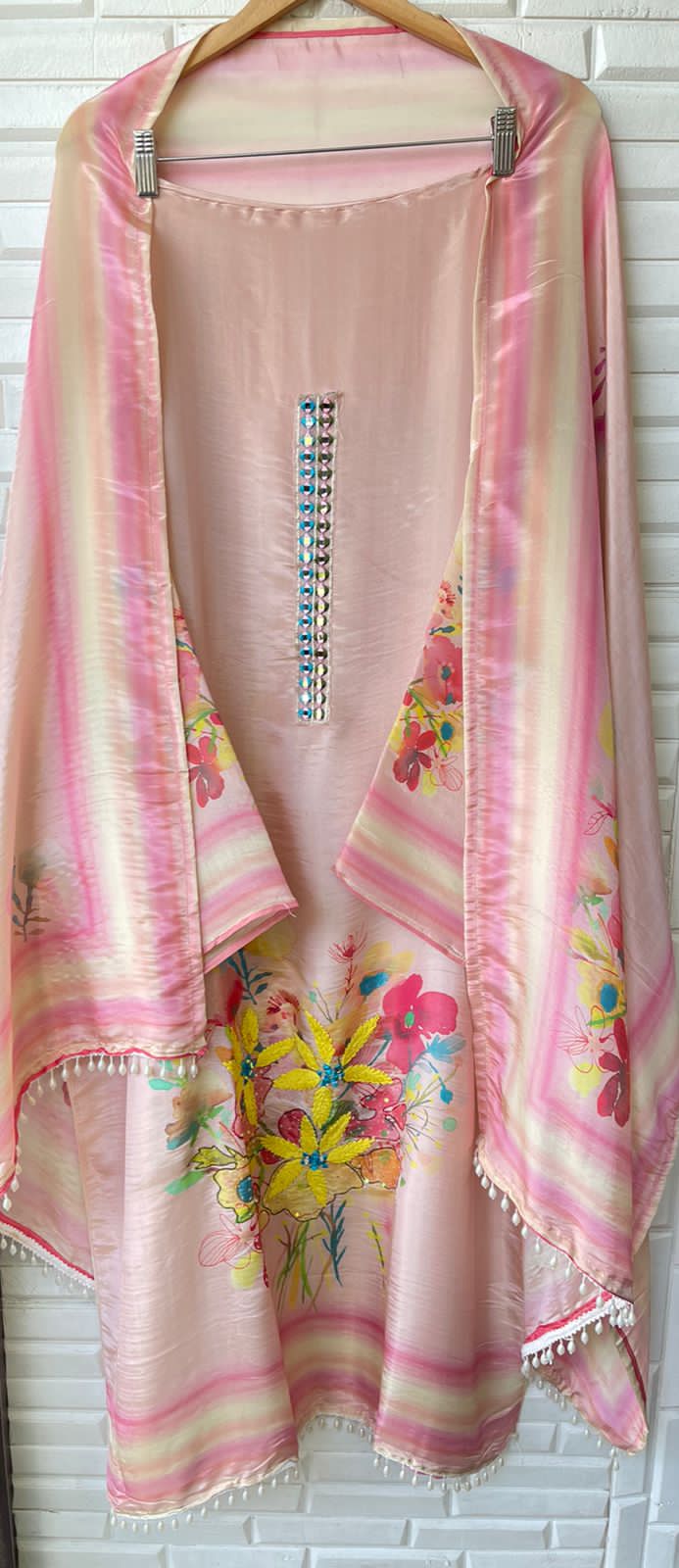 Shimmer Silk Unstitched Ladies Suit Rc 15432