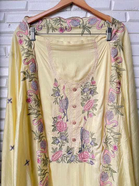 Muslin unstitched ladies suit Rc17461