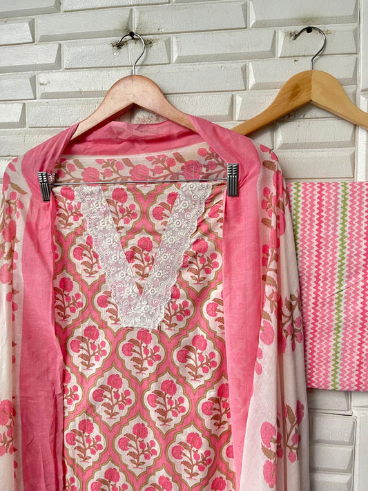 Cotton Printed Unstitched Ladies Suit Rc17398(a)