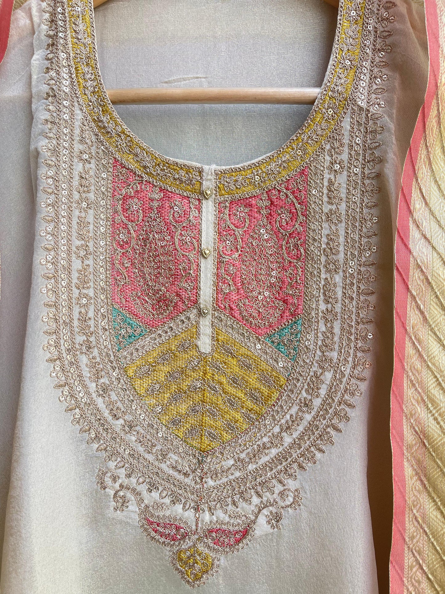 Shimmer silk unstitched ladies suit Rc17907 (a)