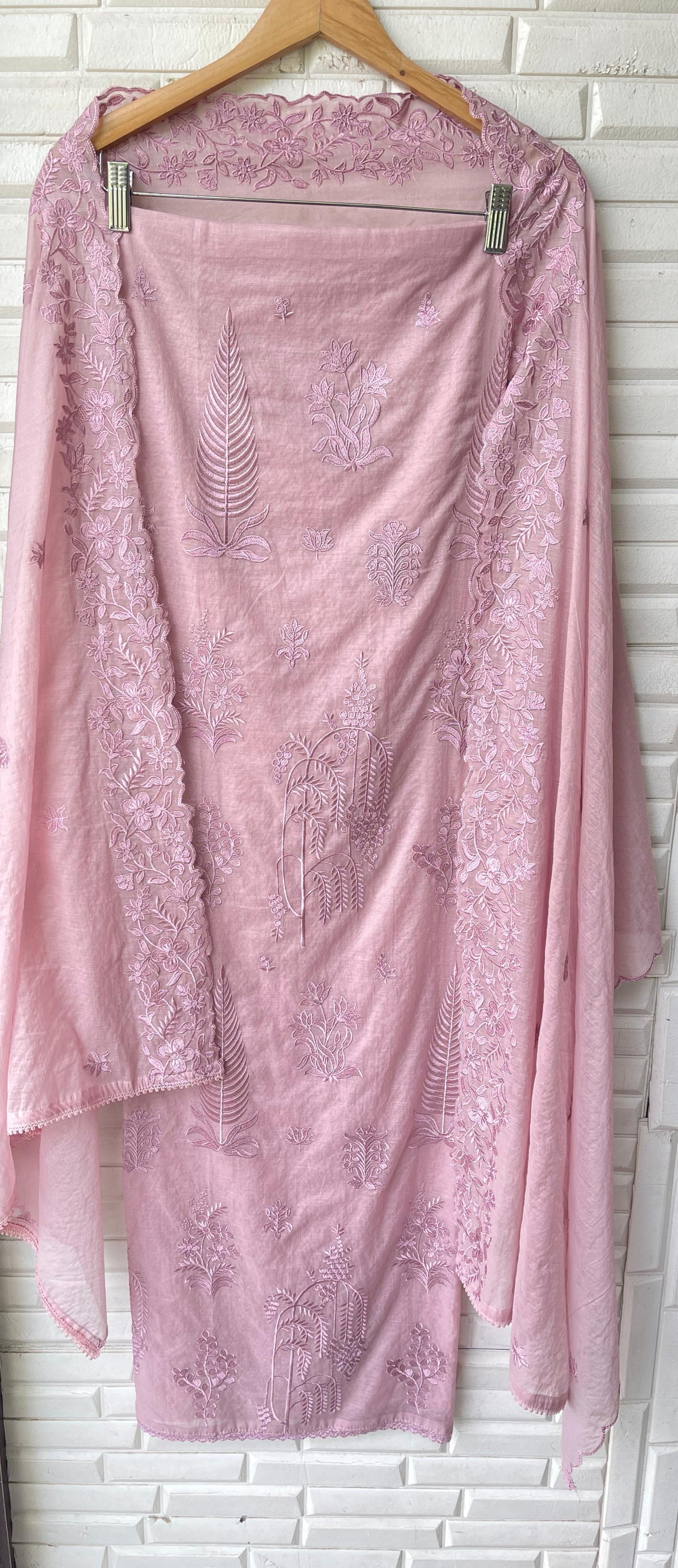 Mul chanderi unstitched ladies suit Rc17721