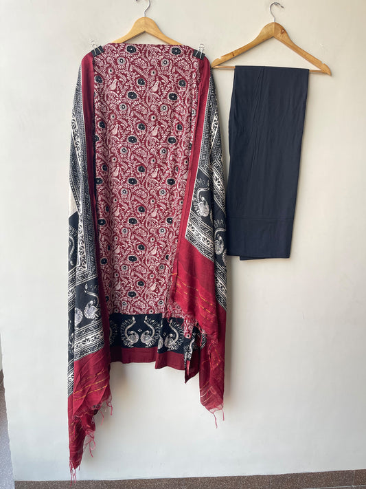 Cotton Printed Unstitched Suit Set