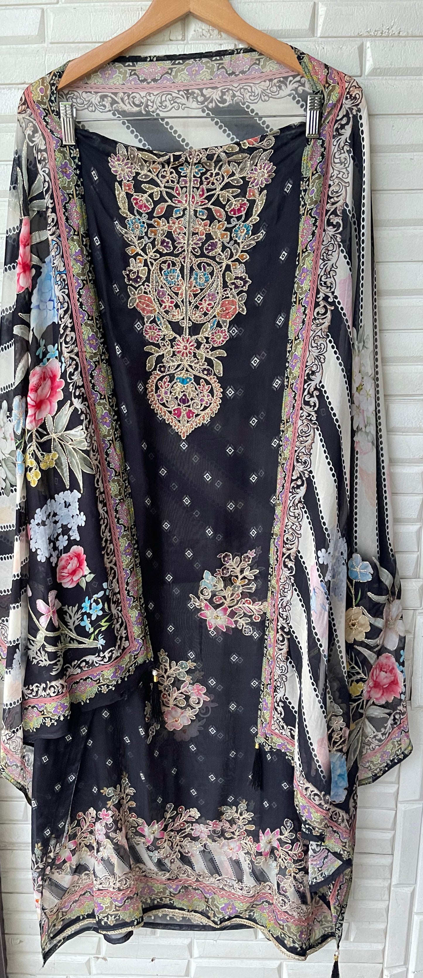 Organza unstitched ladies suit Rc17609