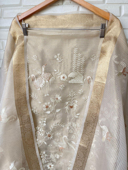 Shimmer Kora Silk Unstitched Ladies suit Rc 16115