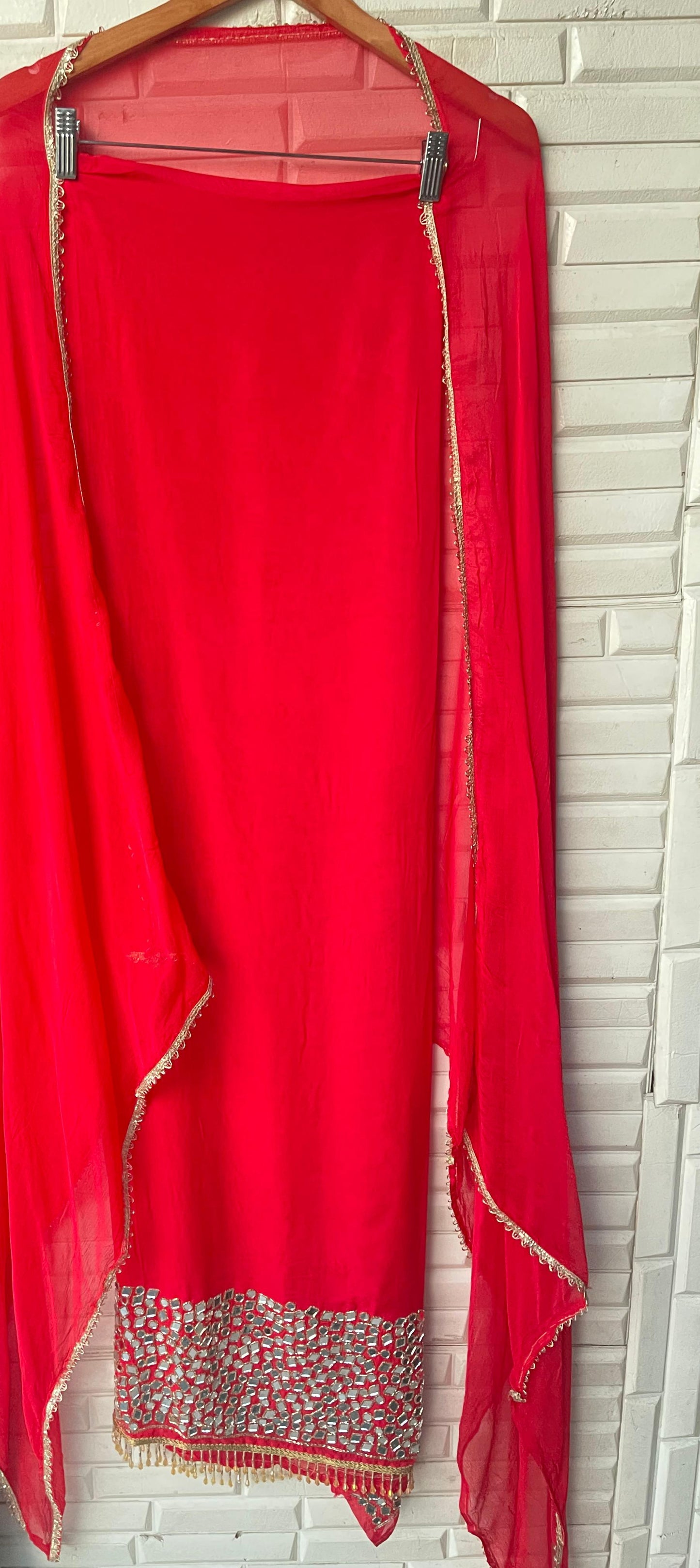 Organza unstitched ladies suit Rc17320