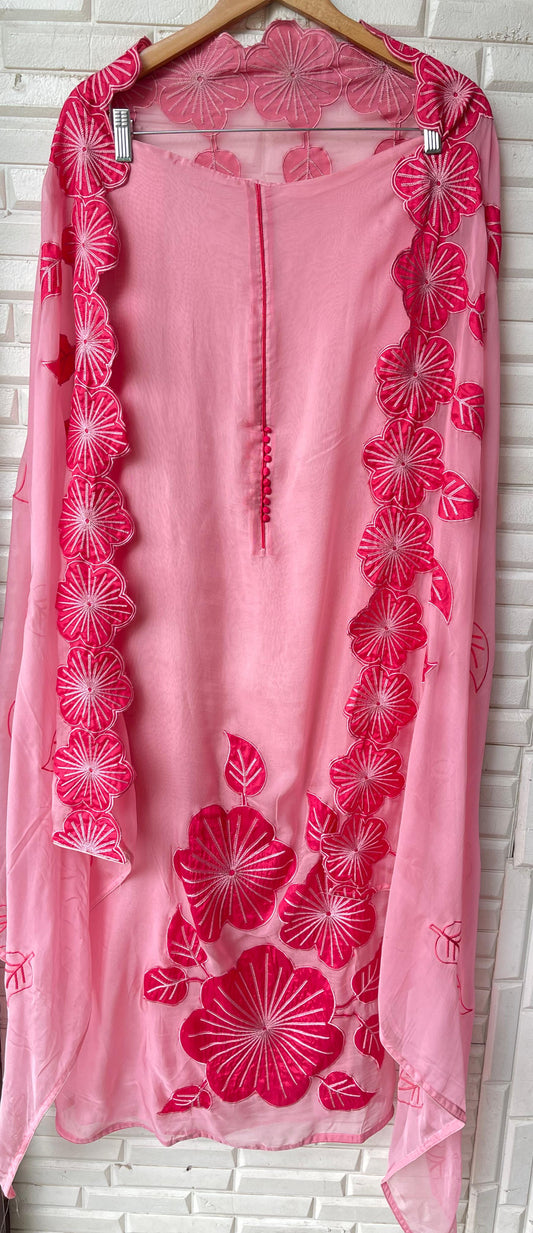 Organza unstitched ladies suit Rc17662