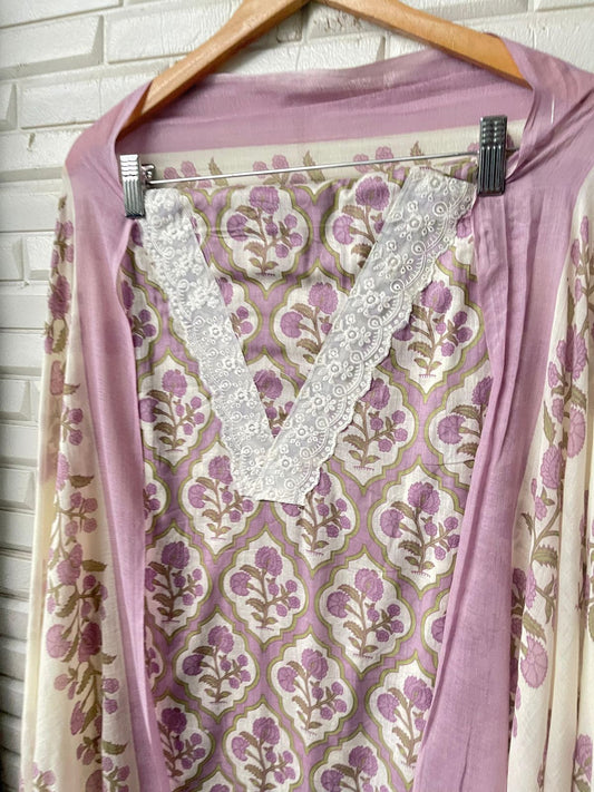 Cotton Printed Unstitched Ladies Suit Rc17398(d)