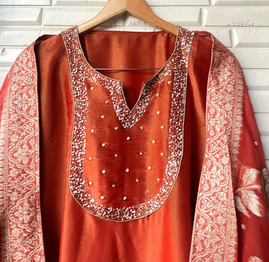 Shimmer silk unstitched ladies suit Rc17504 (a)