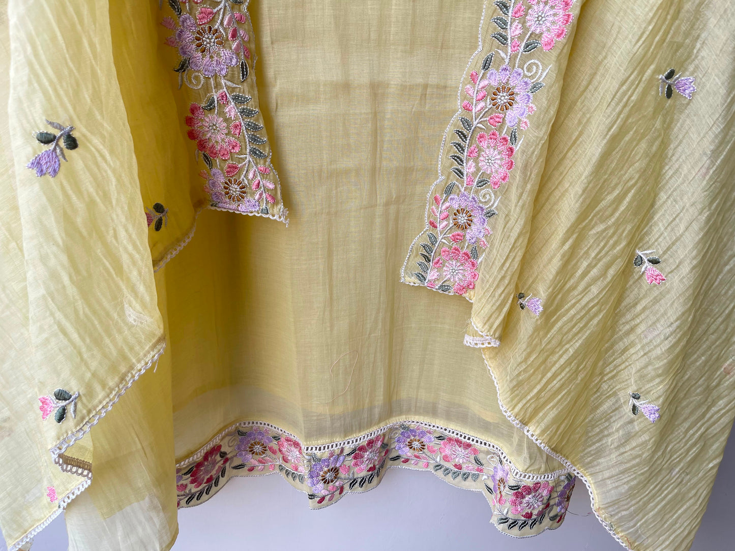 Mul chanderi unstitched ladies suit Rc19101