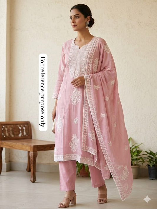 Mul chanderi unstitched ladies suit Rc18975 (b)