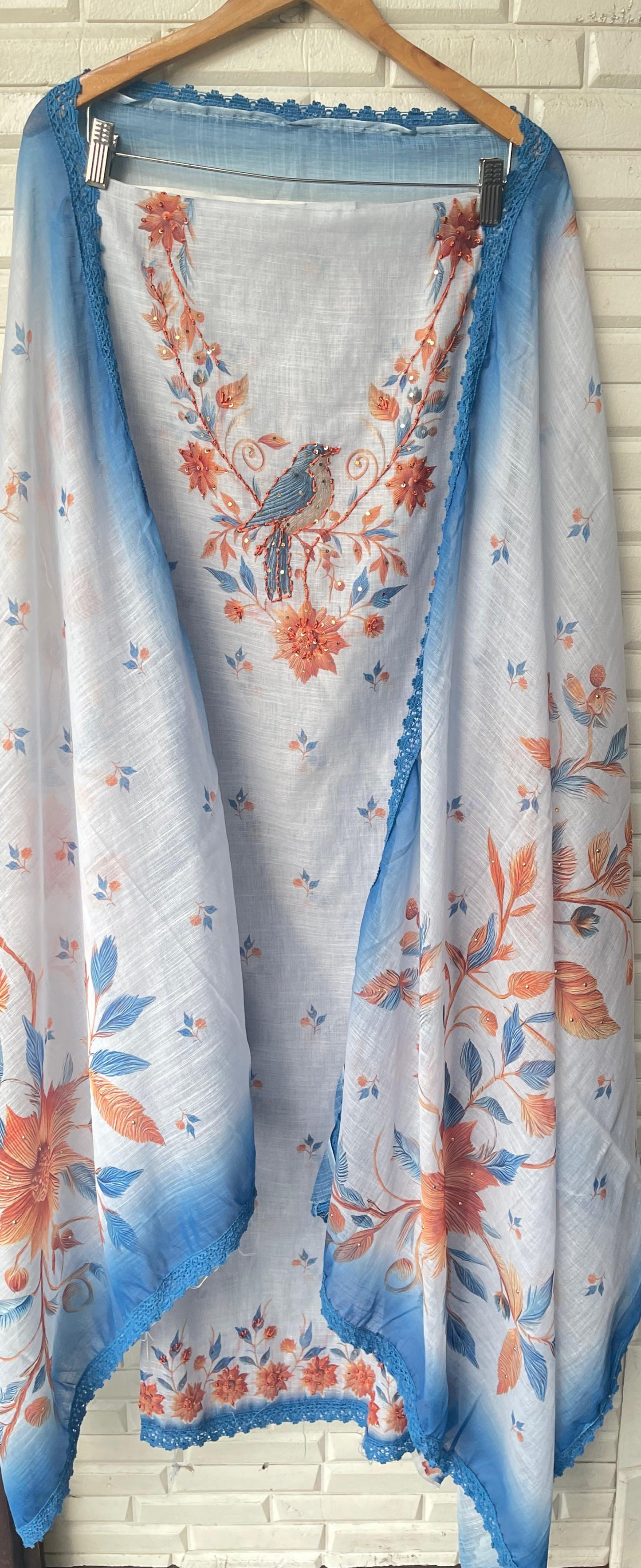 Cotton linen unstitched ladies suit Rc17579 (a)