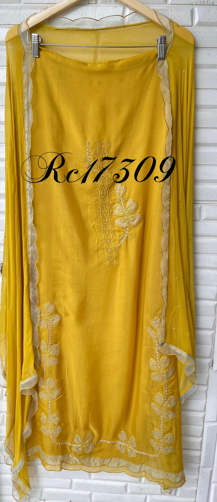 Organza unstitched ladies suit Rc17309