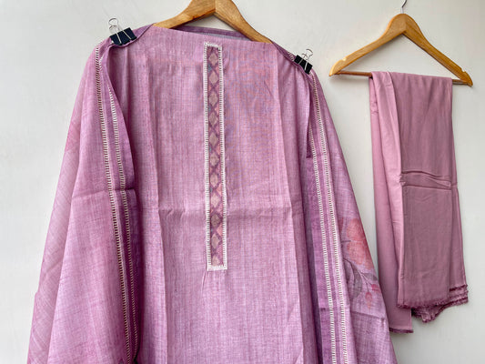 Pure self mul chanderi ladies unstitched suit Rc19135 (b)