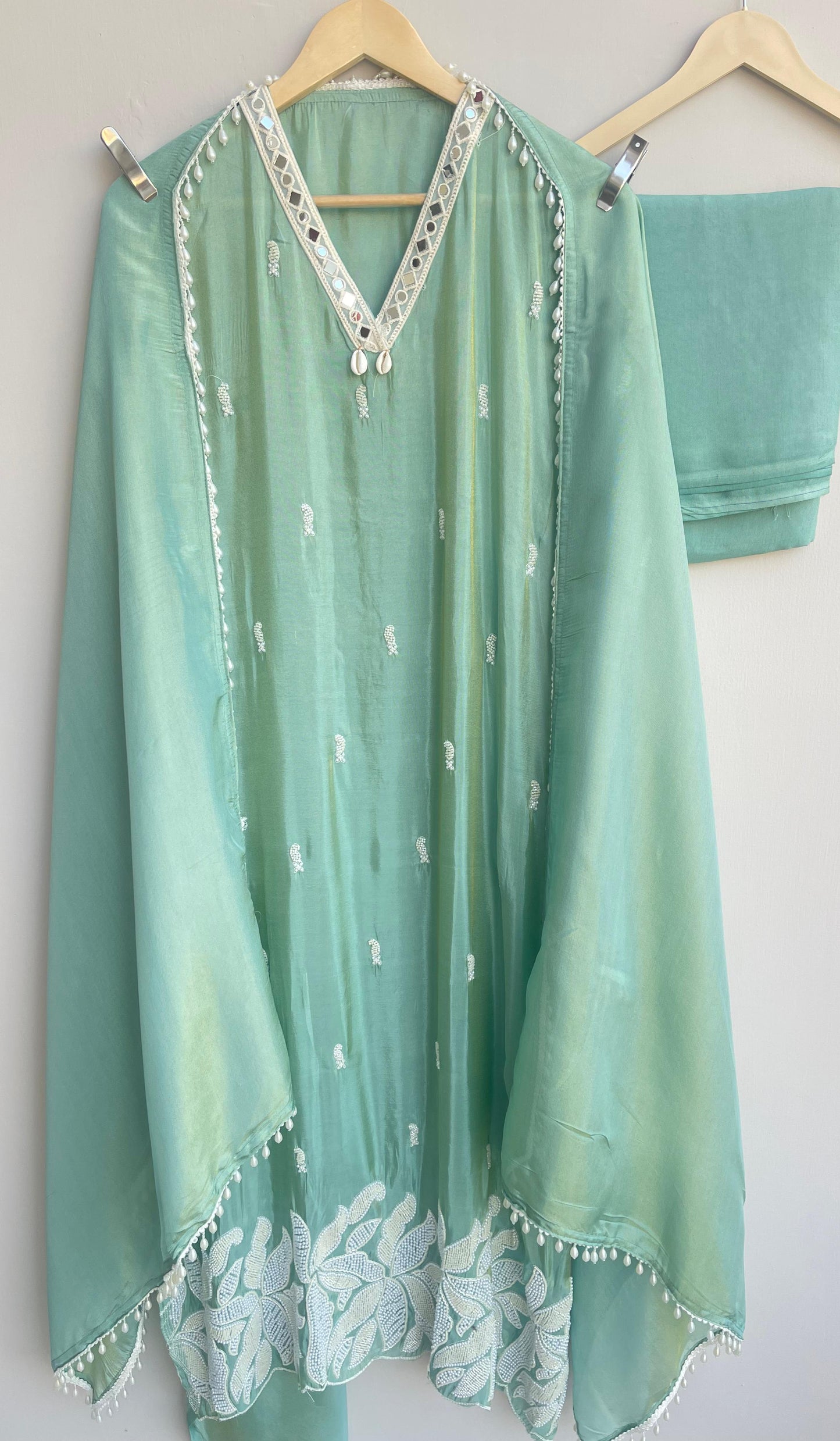 Shimmer silk unstitched ladies suit Rc17891 (a)