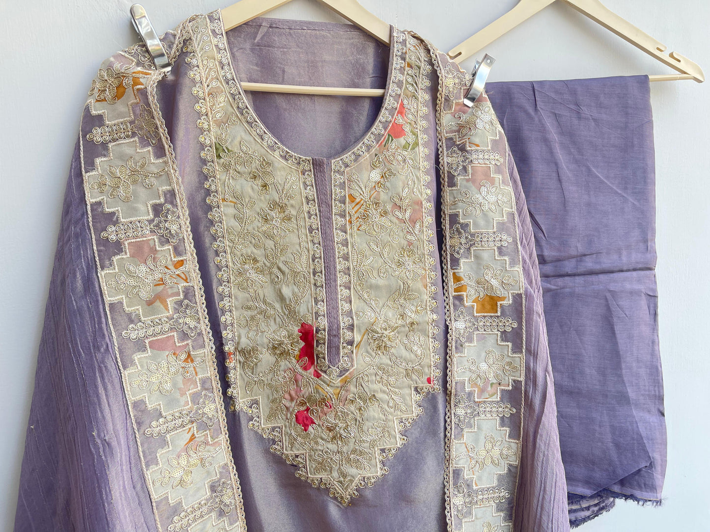 Shimmer silk unstitched ladies suit Rc17908 (a)