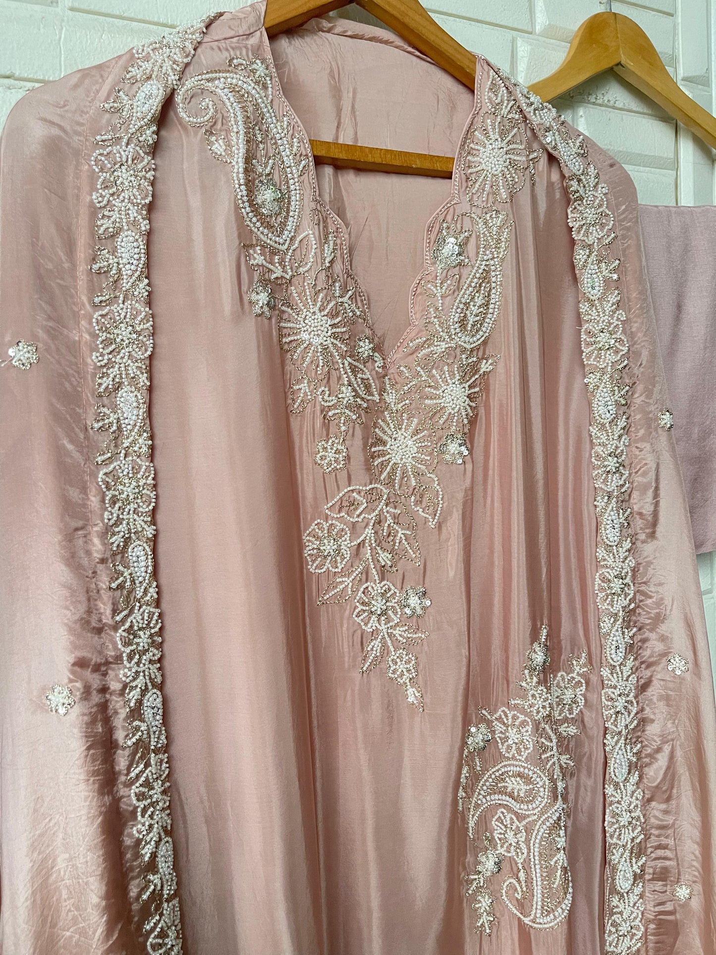 Muslin silk unstitched ladies suit Rc17620