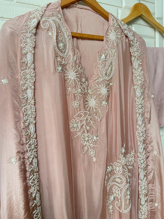 Muslin silk unstitched ladies suit Rc17620