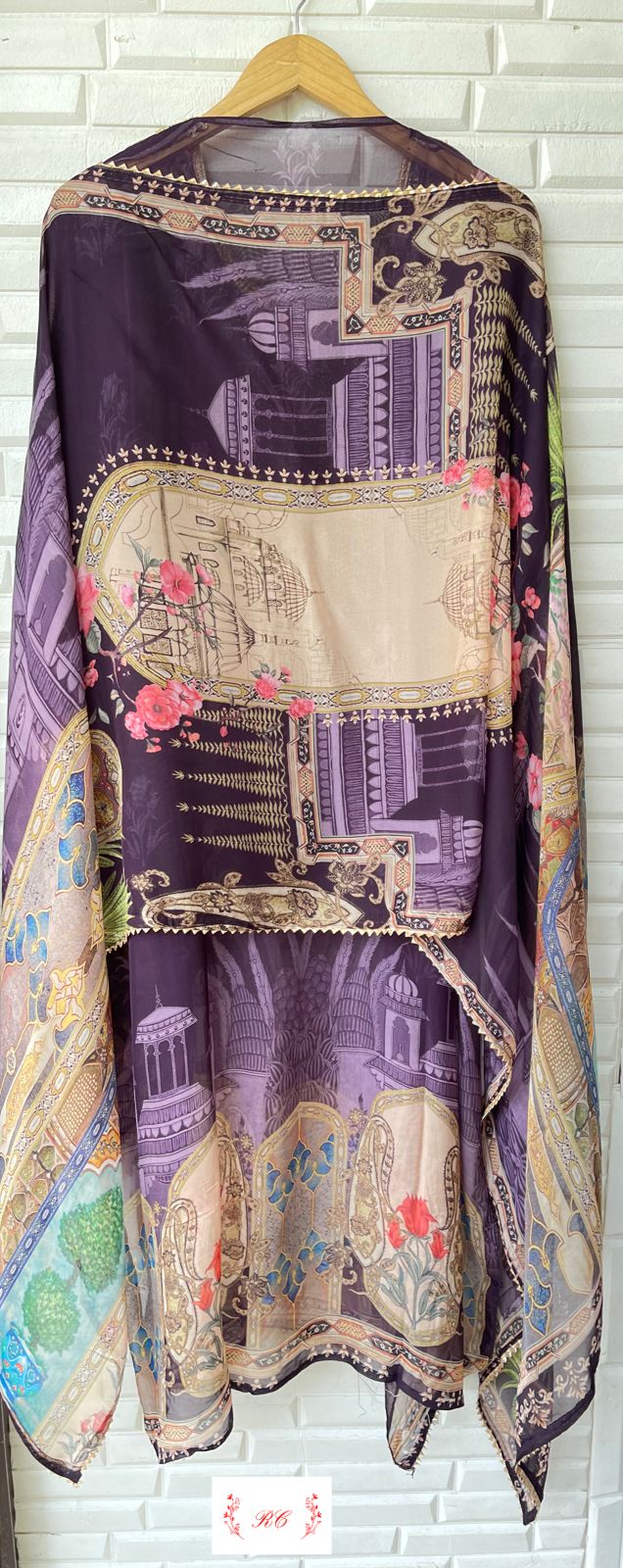 Organza unstitched ladies suit Rc15161