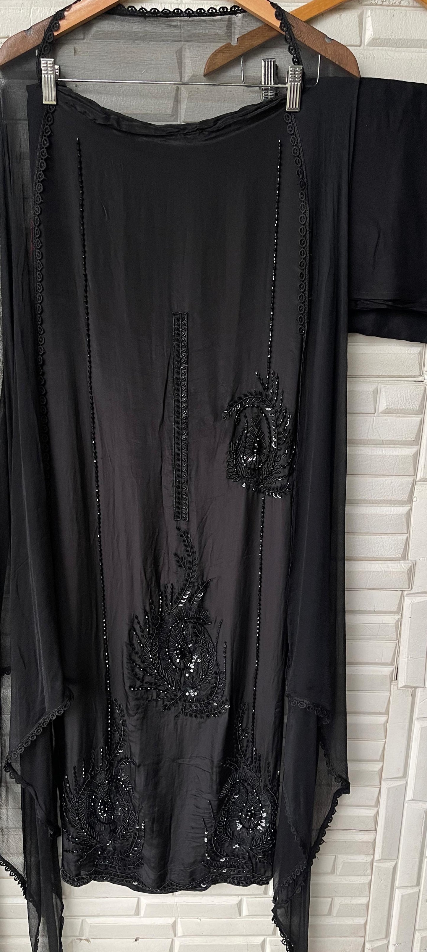 Crepe Silk unstitched ladies suit Rc17556