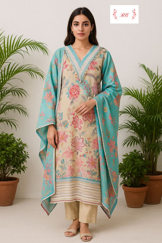 Shimmer Silk Unstitched Ladies Suit RC-17511 – view 2