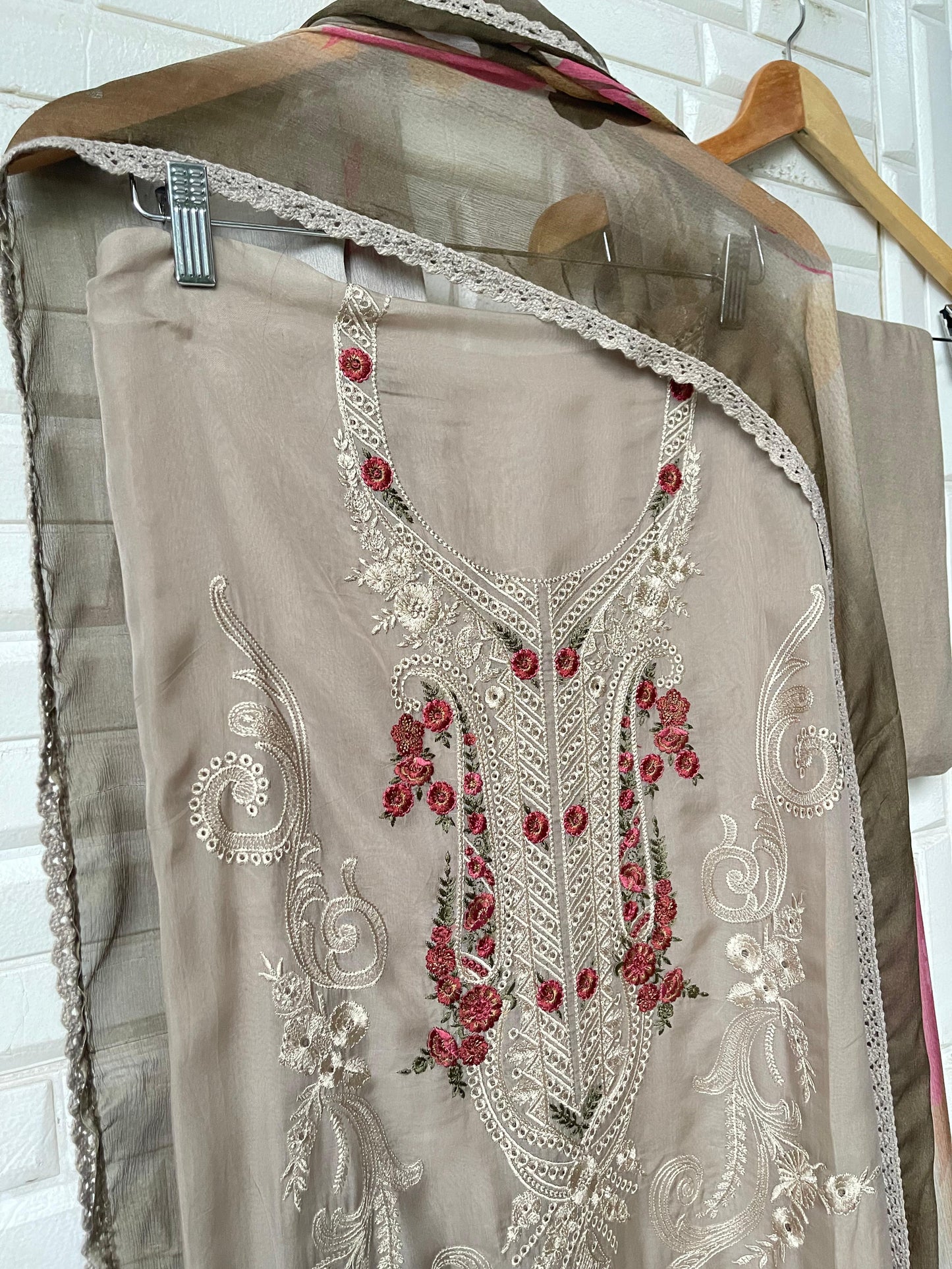 Organza unstitched ladies suit Rc17630 (b)