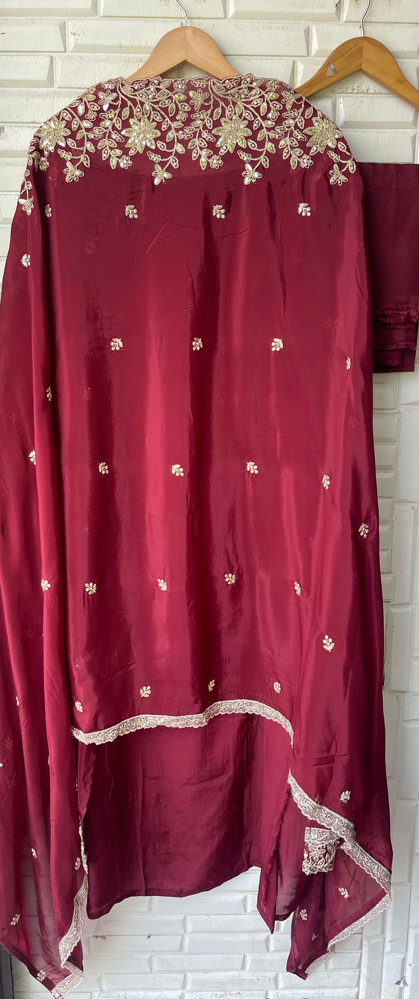 Organza crepe unstitched ladies suit Rc17744 (a)