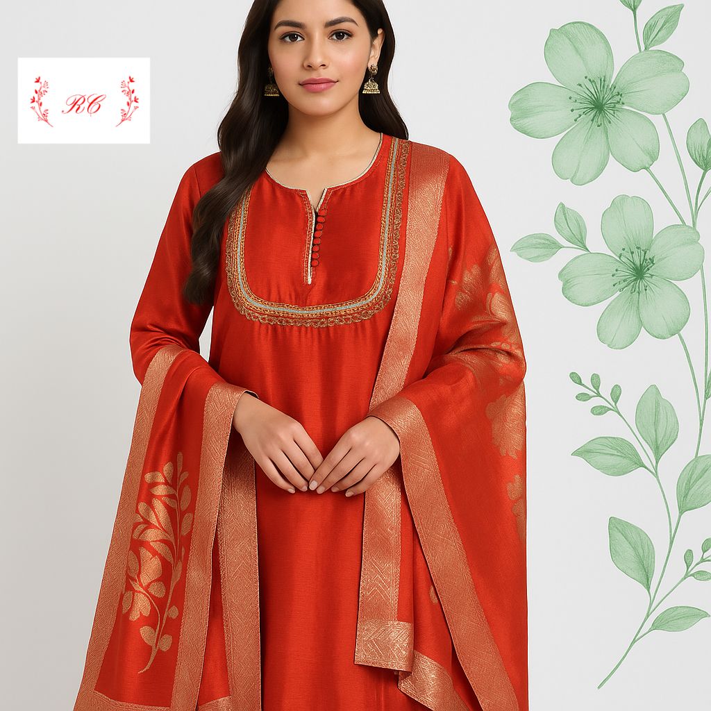 Muslin crepe unstitched ladies suit Rc17446 (a)