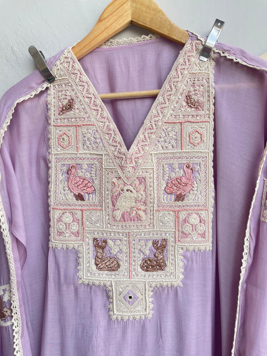 Mul chanderi unstitched ladies suit Rc18458 (a)