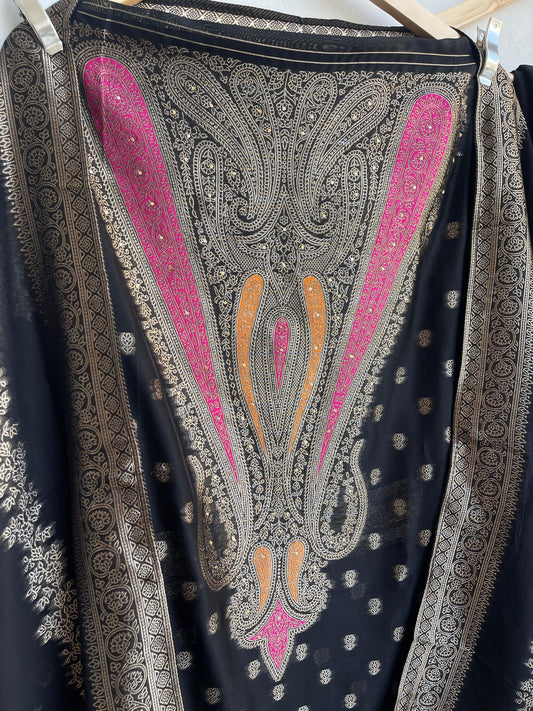 Banarasi silk unstitched ladies suit Rc17878 (d)