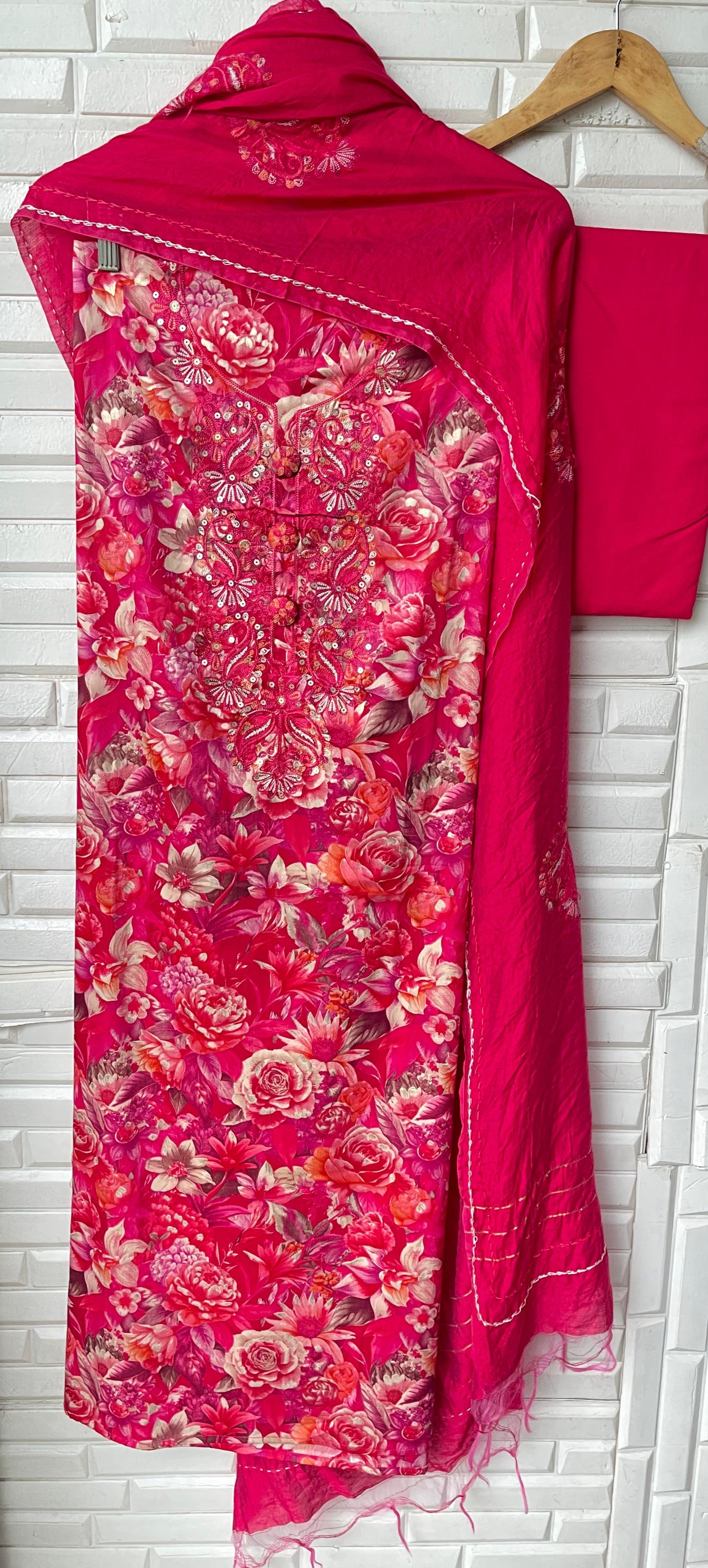 Cotton unstitched ladies suit Rc17554