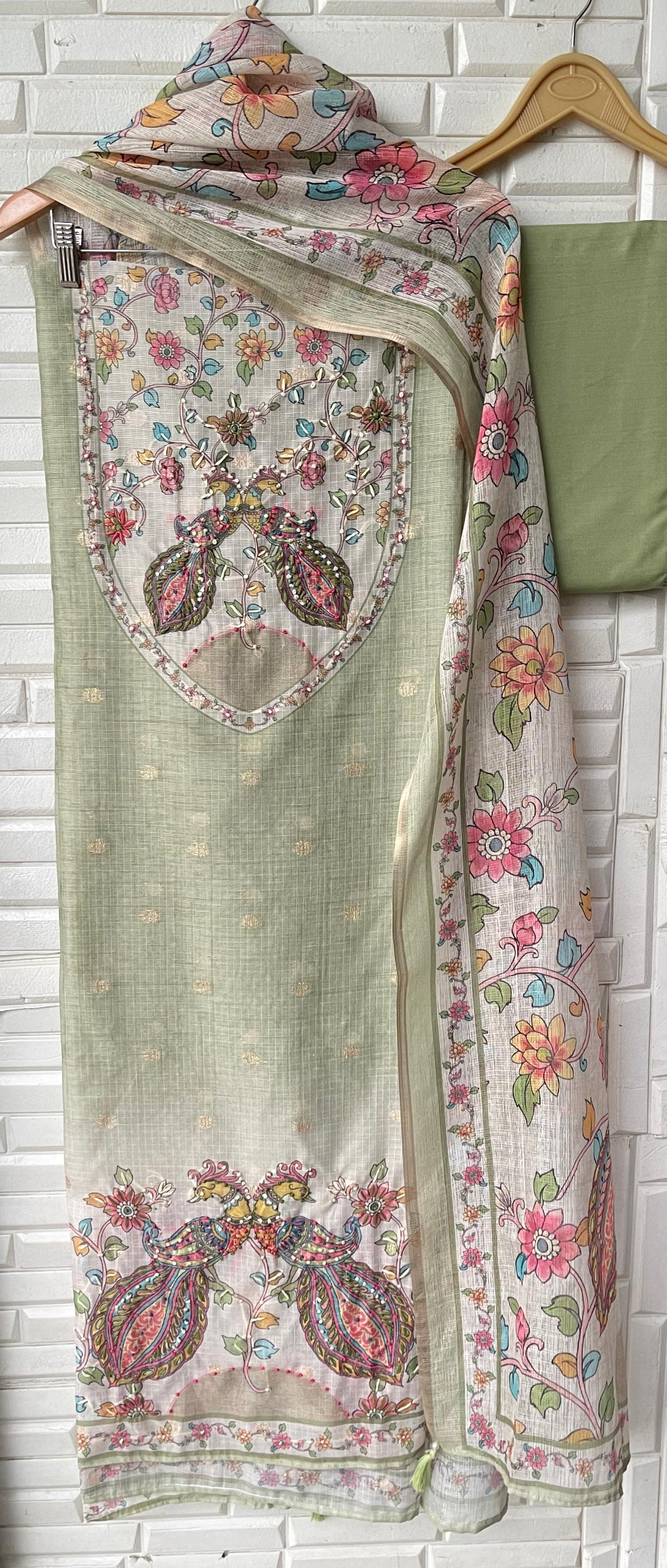 Banarasi kota doriya unstitched ladies suit Rc17456 (a)