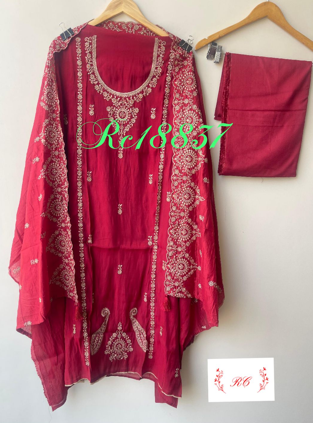Super Soft Chanderi Silk Unstitched Ladies Suit RC18837 – view 9