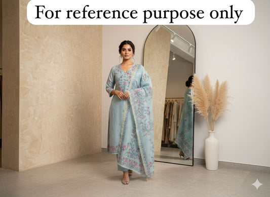 Linen unstitched ladies suit Rc18436