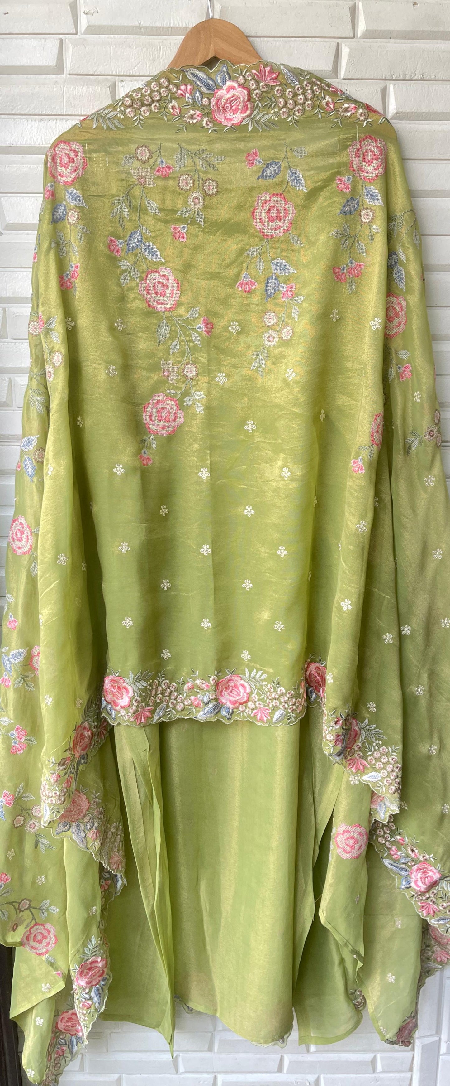 Shimmer organza unstitched ladies suit Rc15332