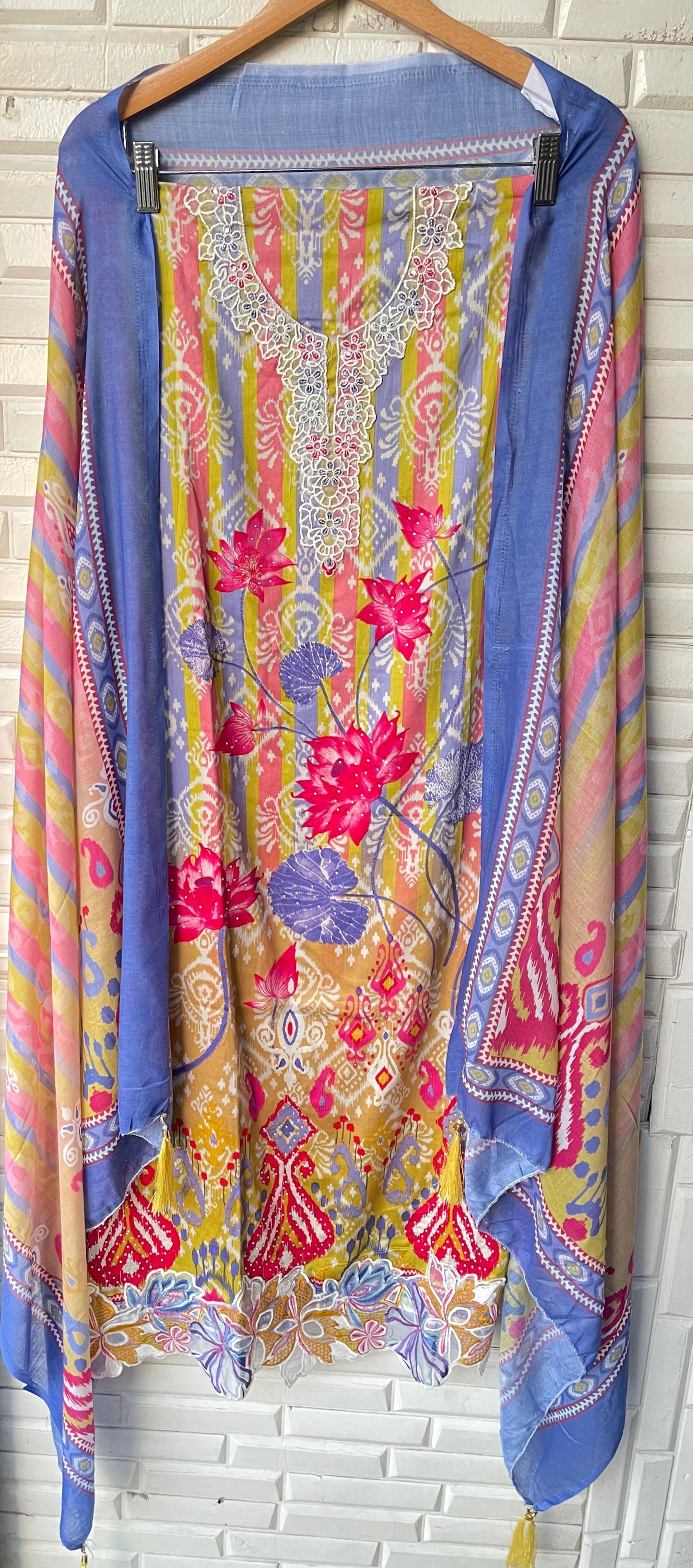 Cotton printed unstitched ladies suit Rc17585