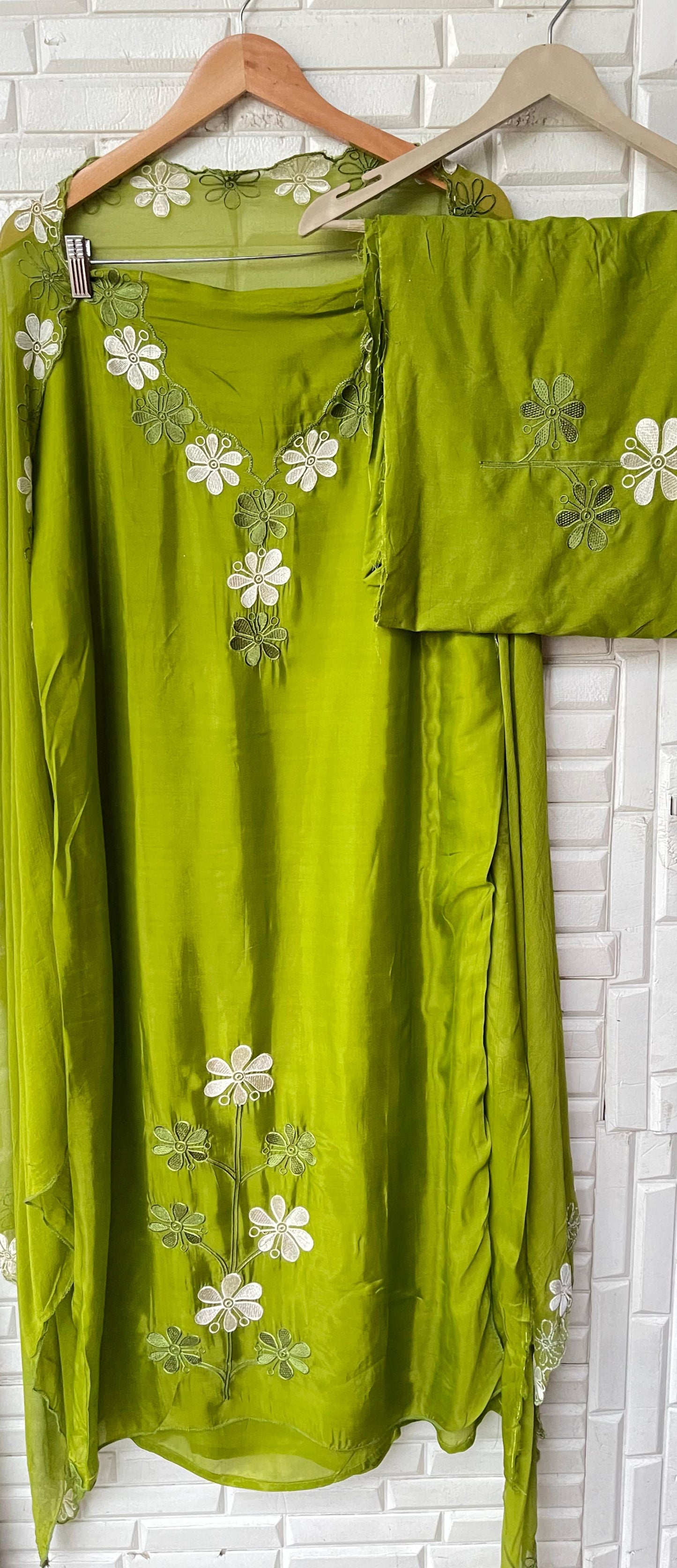 Organza silk unstitched ladies suit Rc17360 (c)