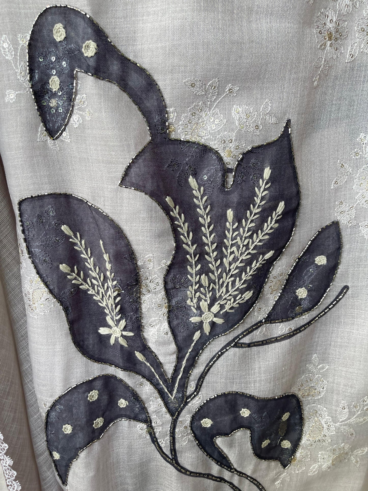 Linen cotton unstitched ladies suit Rc17323