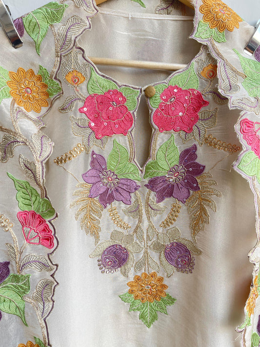 Shimmer silk unstitched ladies suit Rc17919