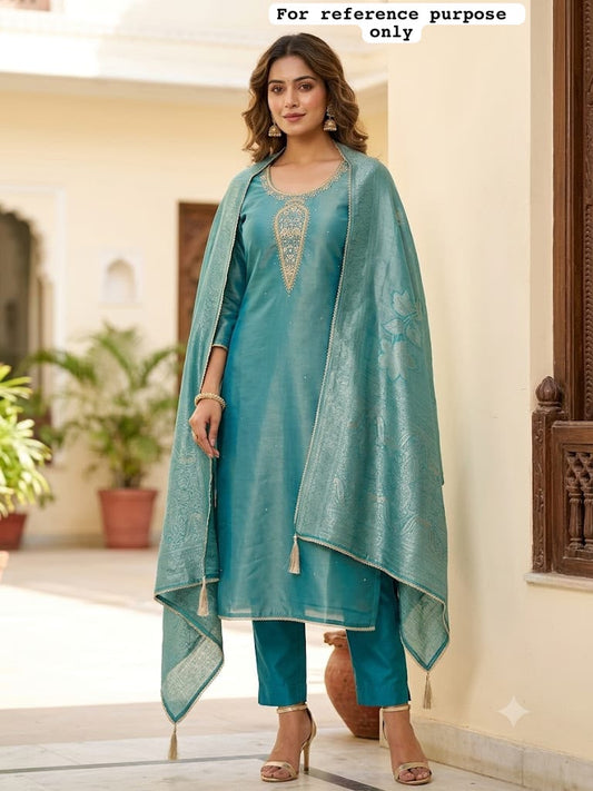 Shimmer organza unstitched ladies suit Rc19319 (b)