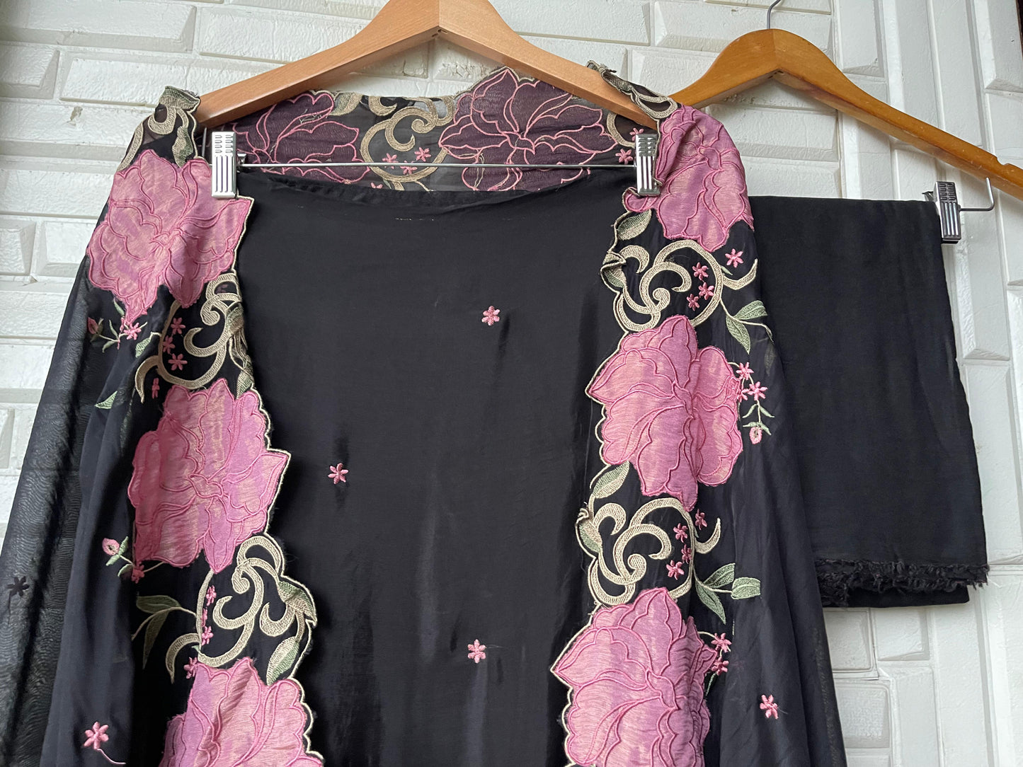Glass organza unstitched ladies suit Rc17457 (a)