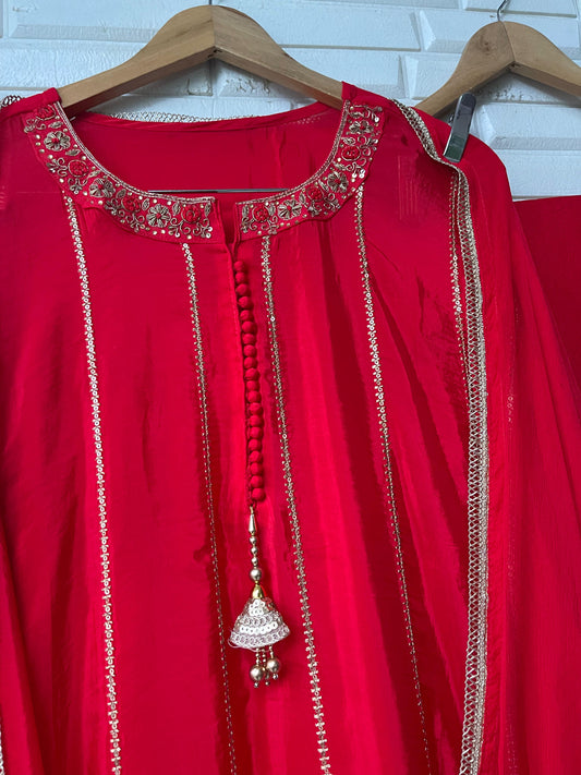 Organza unstitched ladies suit Rc17632