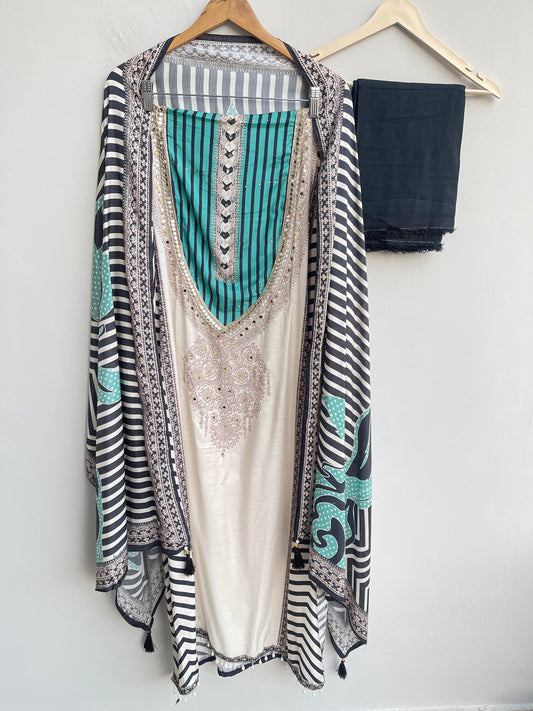 Muslin printed unstitched ladies suit Rc18374 (b)