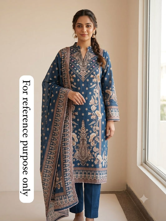 Pakistani style mul cotton unstitched ladies suit Rc18956