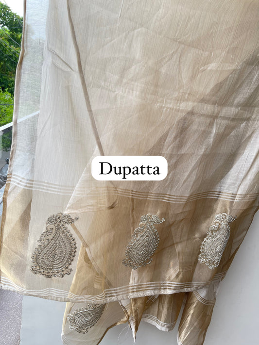 Banarasi mul linen unstitched ladies suit Rc18966