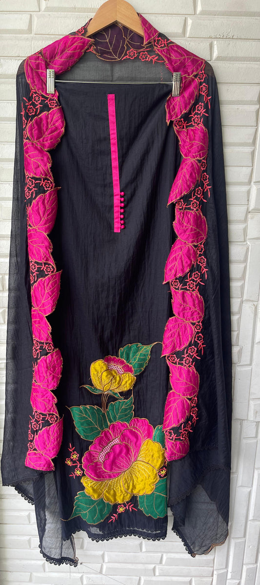 Mul chanderi unstitched ladies suit Rc17409 (a)