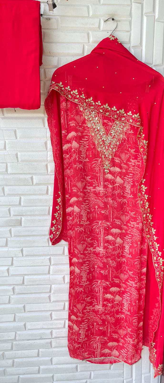 Chinnon silk unstitched ladies suit Rc15450