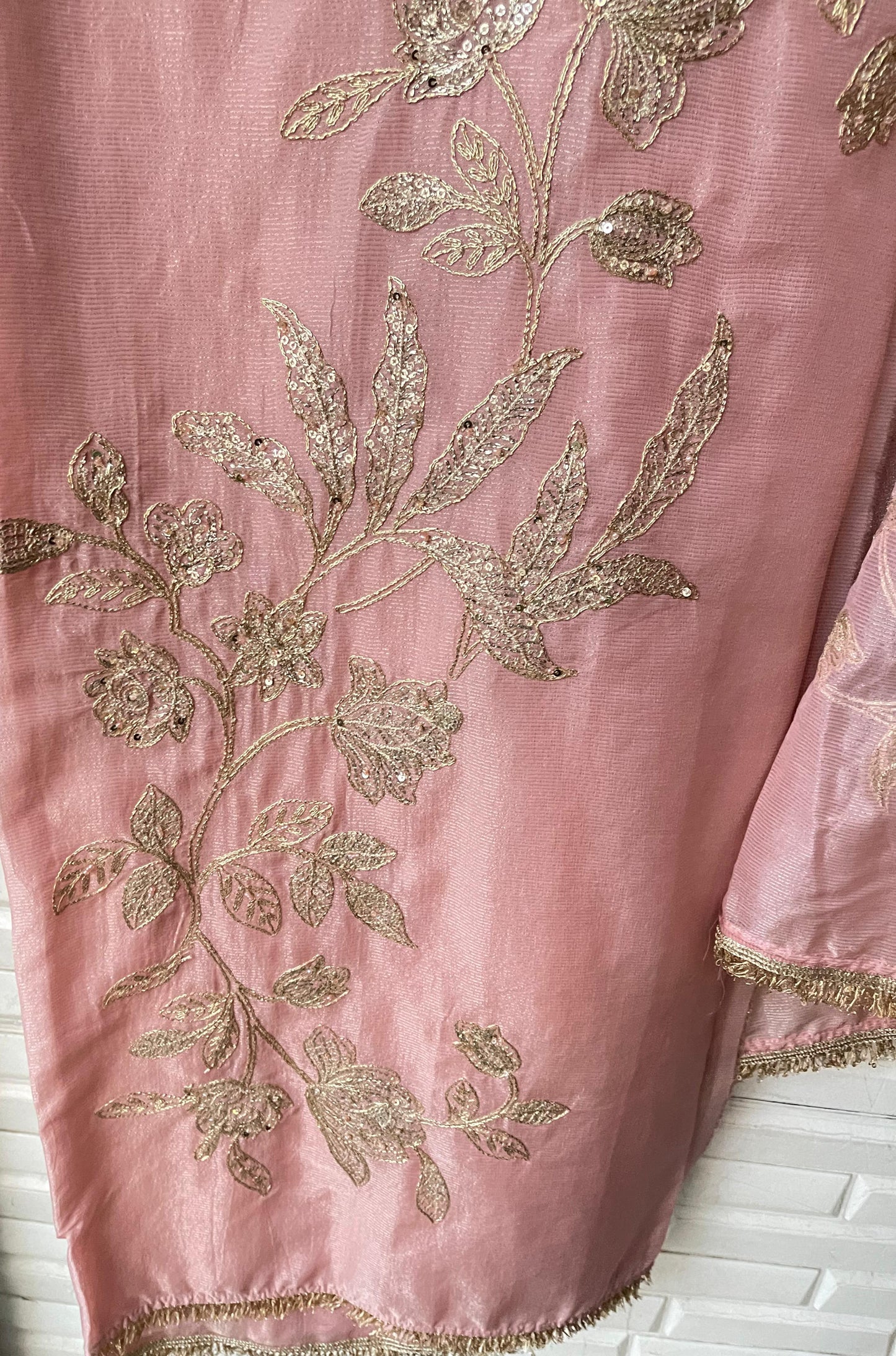 Weaving shimmer silk unstitched ladies suit Rc17689(b)